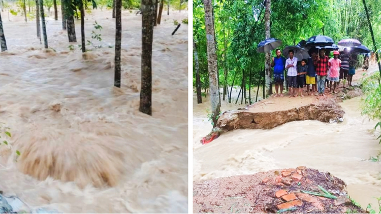 ফানাই নদীর বাঁধে ভাঙন, আতঙ্কিত না হওয়ার আহবান ডিসির