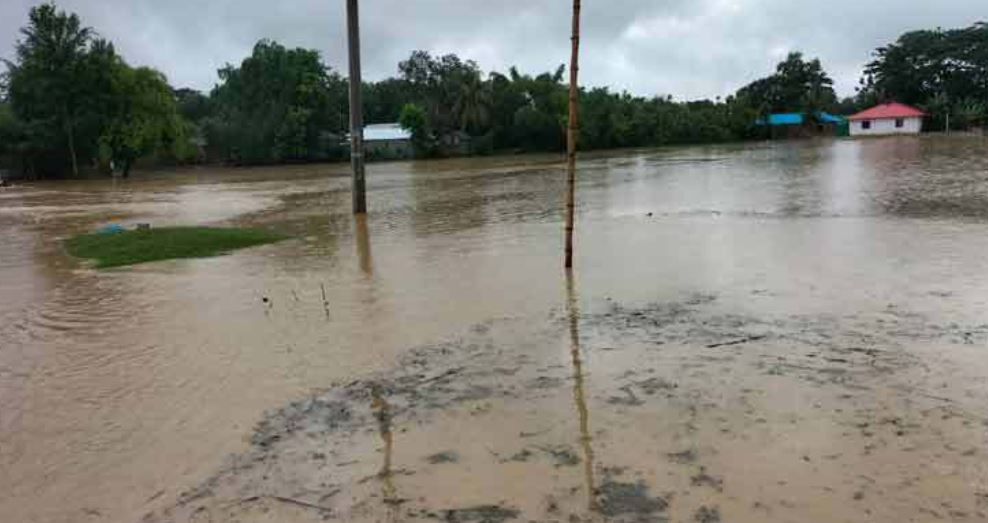 ভারি বর্ষণে খাগড়াছড়ির নিম্নাঞ্চল প্লাবিত, বন্যার আশঙ্কা