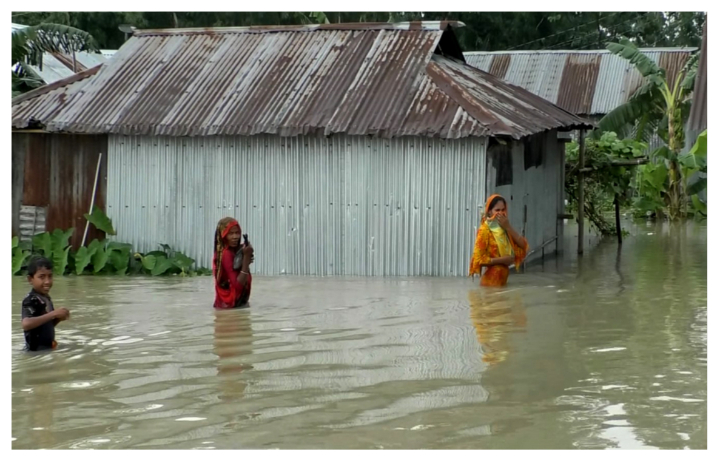 ধরলা-ব্রহ্মপুত্রের পানি বিপৎসীমার ওপর, দুর্ভোগে বানভাসিরা