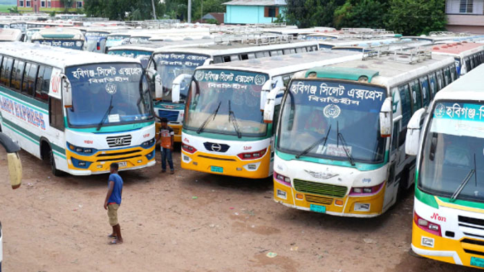 সিলেটে সোমবার থেকে পরিবহন ধর্মঘটের ডাক