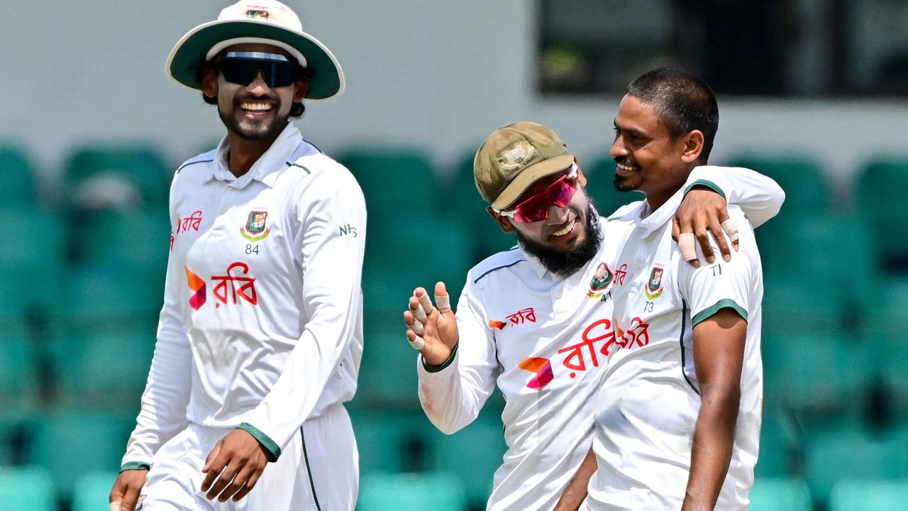 তাইজুলের ফাইফার, লিড দুইশো পেরিয়ে থামল শ্রীলঙ্কা
