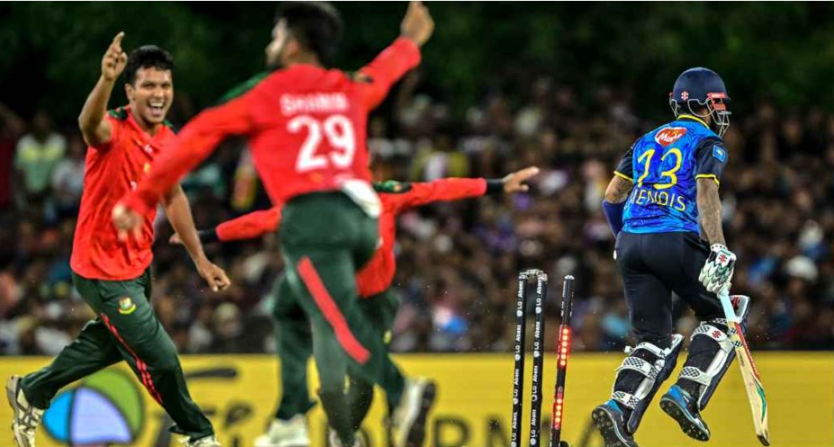 একশর আগেই অলআউট লঙ্কনরা, বড় জয়ে সিরিজে ফিরলো টাইগাররা