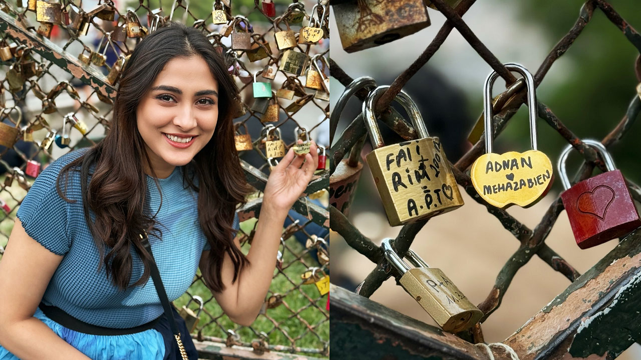 প্যারিসে স্বামীর নামে ‘তালা’ ঝুলালেন মেহজাবীন