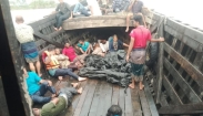 মেঘনা নদীতে ৩৯ যাত্রী নিয়ে ট্রলার ডুবি