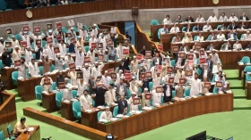 রাষ্ট্রপতির ভাষণের সময় বিরোধী দলের ওয়াকআউট