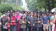 চুয়েটে চোখ বেঁধে মিছিল, সাবেক ভিসিকে পুনর্বহালের দাবি